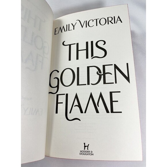 This Golden Flame by Emily Victoria 2021 Hardback Signed Edition - Picture 8 of 9